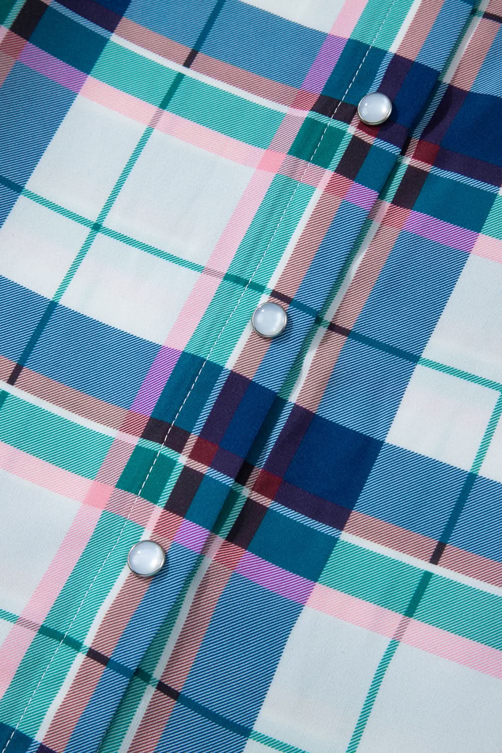 Chic blue plaid loungewear set - Love Salve